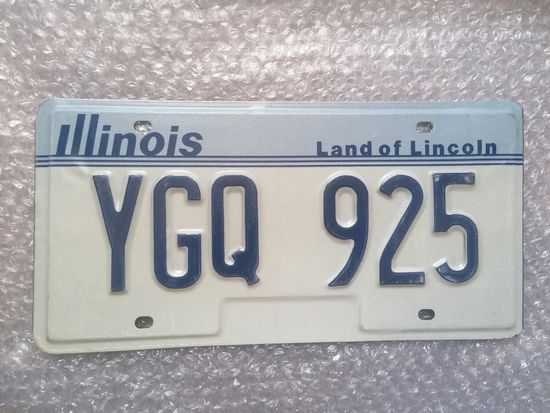 Авто номер США номерной знак штат Illinois usa  лот 17