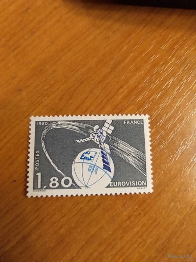 1980 Франция космос чистая клей (5-10)