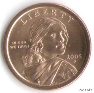1 доллар США 2005 год Сакагавея Парящий орел двор D _состояние aUNC/UNC