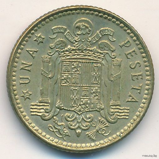 Испания, 1 песета (peseta) 1975 (в звездочке 78)