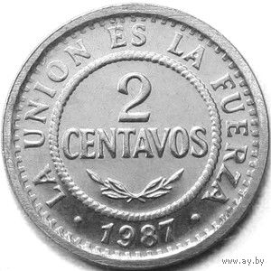 Боливия 2 сентаво, 1987 UNC
