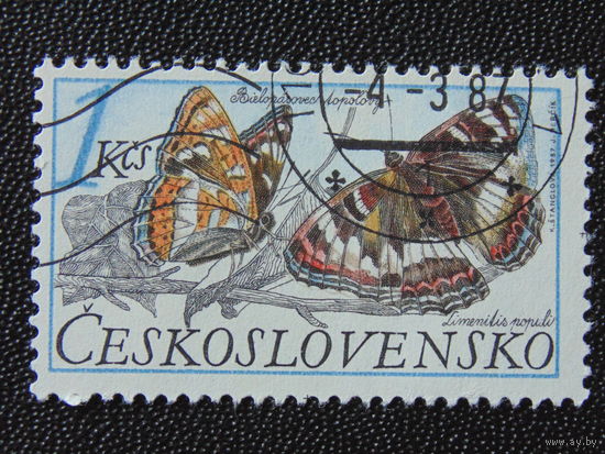 Чехословакия 1987г. Бабочки.