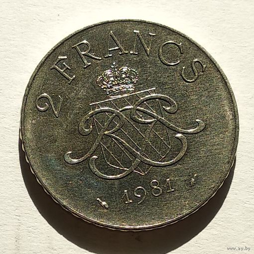 Монако 2 франка, 1981 5-5-9