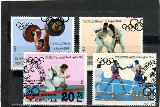 Корея. Mi:KP 2350-2353. Летние Олимпийские игры 1984 года, Лос-Анджелес (II).