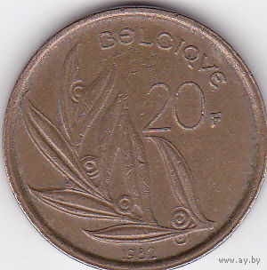 20 франков 1982 (Q) Бельгия