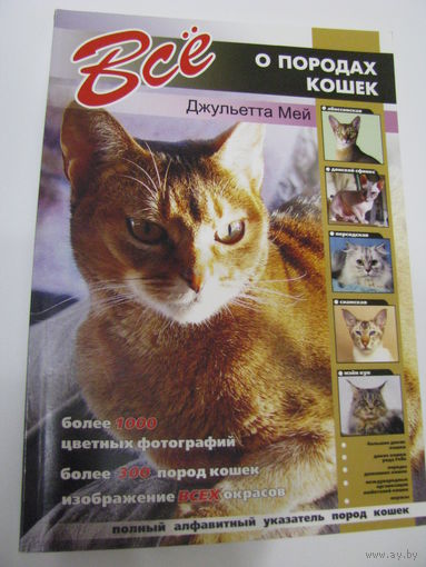 Джульетта Мей – Все о породах кошек (книга) (кошки кошка домашние животные)