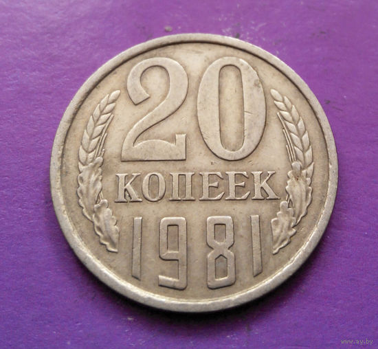 20 копеек 1981 СССР #02