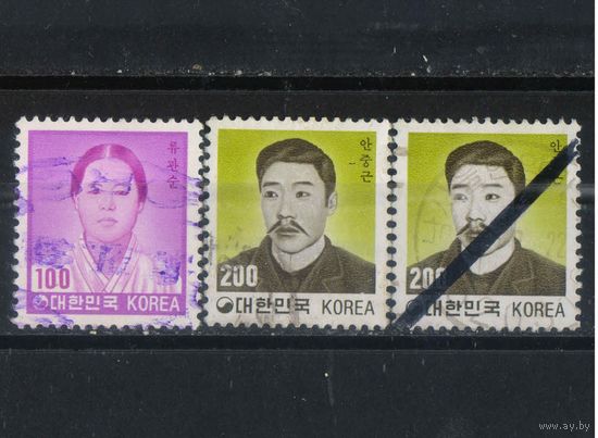 Корея Респ 1982 Райу Гвансан и Ан Юнг-Геун Патриоты антияпонского сопротивления Cтандарт #1296-7