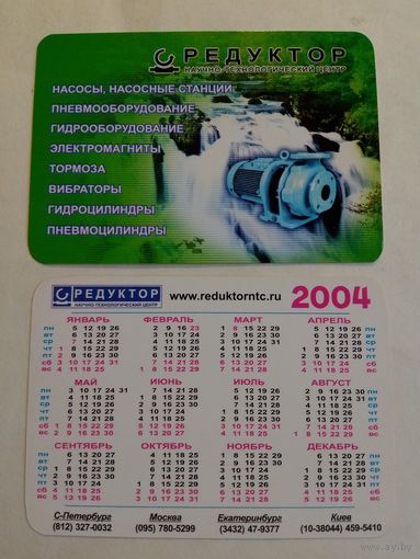 Карманный календарик. 2004 год