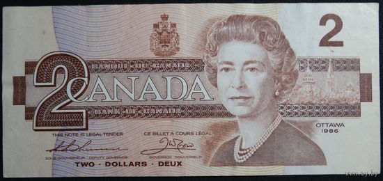 Канада, 2 доллара 1986-91 год #P94b