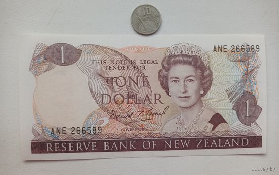 Werty71 Новая Зеландия 1 доллар 1989 - 1992 UNC банкнота