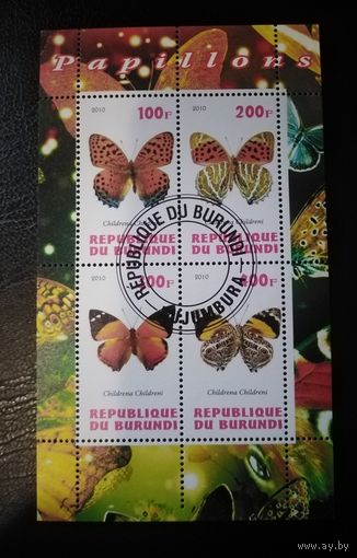 Бурунди. 2010г. Бабочки.