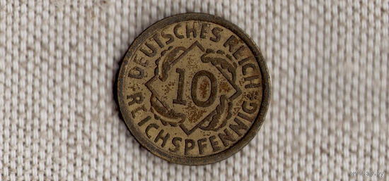 Германия 10 пфеннигов 1925 E /(OX)