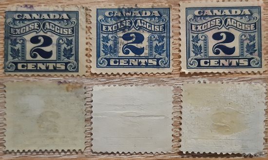Канада 1914 Акцизная марка. 2 С