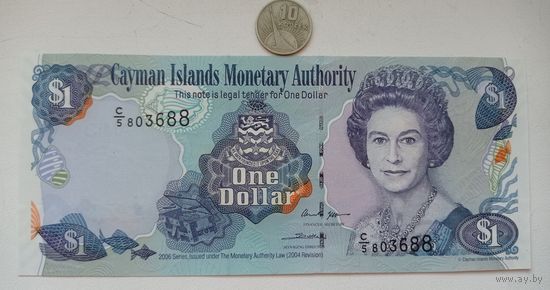 Werty71 Каймановы острова 1 доллар 2006 UNC банкнота