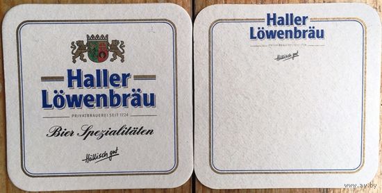 Подставка под пиво Haller Lowenbrau