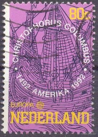 Нидерланды Европа-Септ 1992 год Колумб парусник