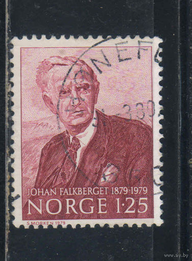 Норвегия 1979 100 летие Юхана Фалькбергета #797