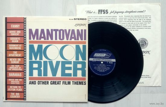 Mantovani And His Orchestra - Moon River And Other Great Film Themes 1962 USA винил LP)