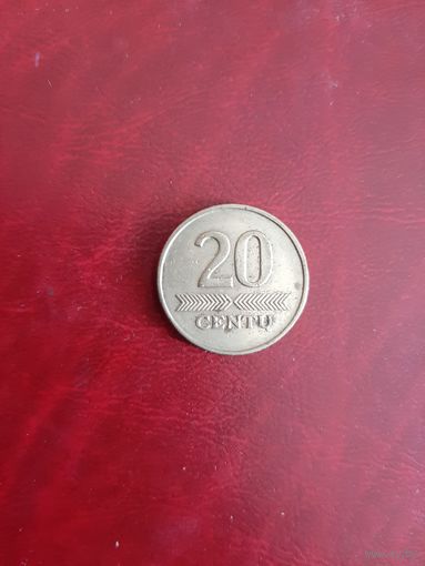 20 центов 1997 год Литва