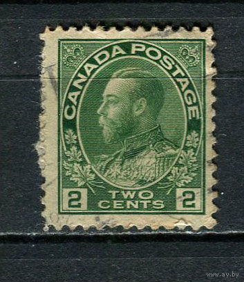 Канада - 1922/1925 - Король Георг V 2С - [Mi.106A] - 1 марка. Гашеная.  (Лот 26DY)-T2P16