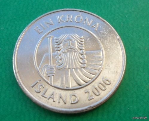 1 крона Исландия 2006 г.в.
