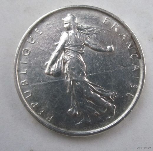 Франция 5 франков 1962 серебро  .36-31