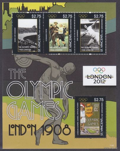 2011 Сент-Винсент Гренадины 7043-7046KL 2012 Олимпийские игры в Лондоне 9,50 евро
