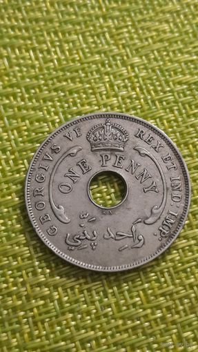 Британская Западная Африка 1 пенни 1940 г