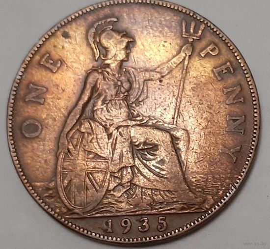 Великобритания 1 пенни, 1935