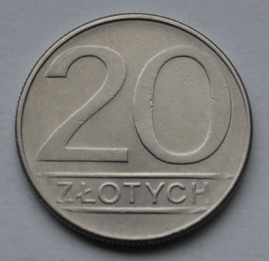 Польша, 20 злотых 1988 г.