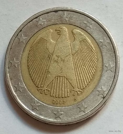 Германия 2 евро 2002 г. D