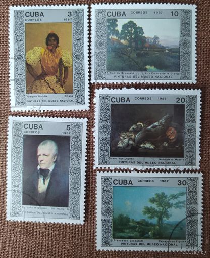 Куба 1987 Живопись , национальный музей. 5 из 6