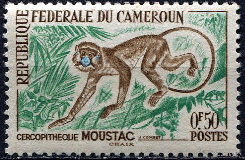 Камерун, 1962 год** Фауна. Обезьяна