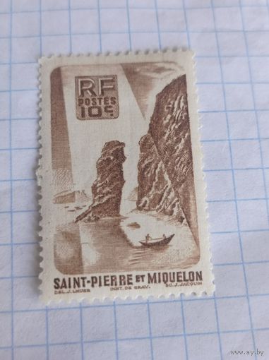 Французский Сан-Пьер и Меклеон 1947 года. Местные пейзажи