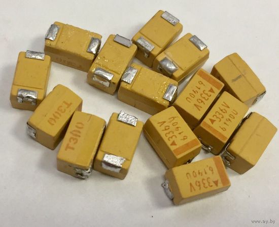 D 33 мкф - 35 В (( цена за 6 штук)) Танталовые электролитические конденсаторы чипы смд. Тантал 33мкф 35В