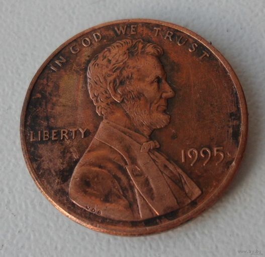 1 цент США 1995 г.в.