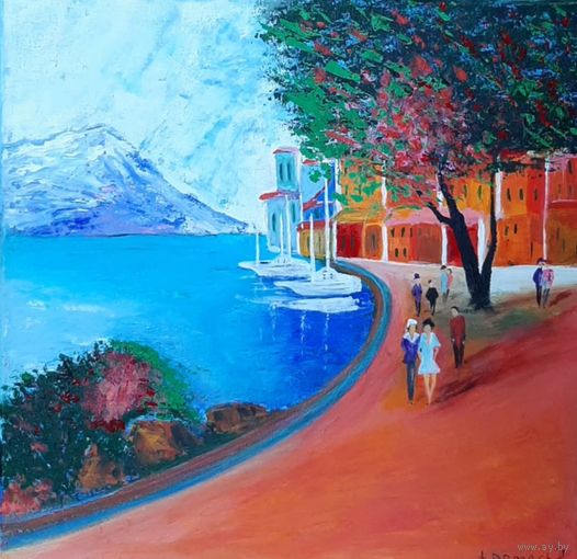 Картина "Озеро Комо"