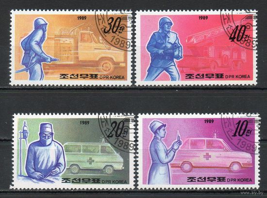 Подготовка к обороне страны КНДР 1989 год серия из 5 марок