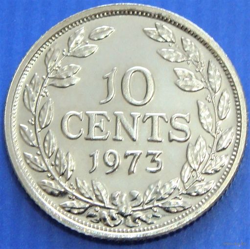 Либерия. 10 центов 1973 год KM#15a.2  Тираж: 11.000 шт