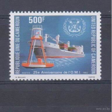 [686] Камерун 1983. Корабль,маяк.