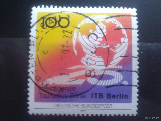 Германия 1991 межд. туризм, плакат Михель-0,6 евро гаш.