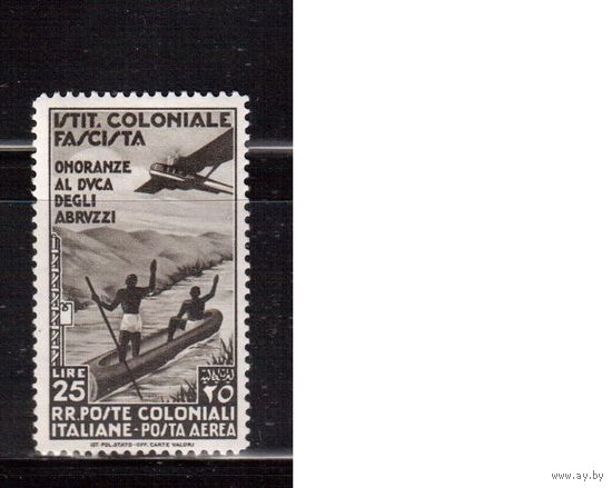 Итальянские Колонии-1934(Мих.75) , * ,  Лодка, Самолет(одиночка)