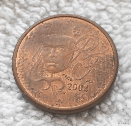 1 евроцент 2004 Франция #04
