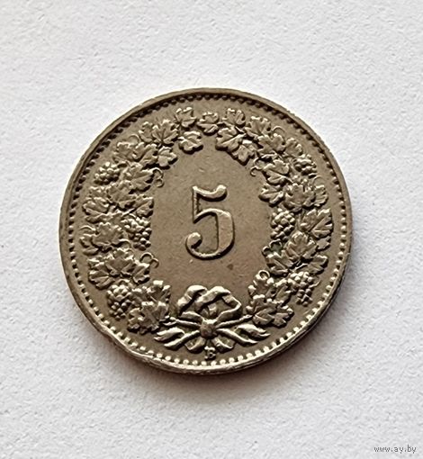 Швейцария 5 раппенов, 1943