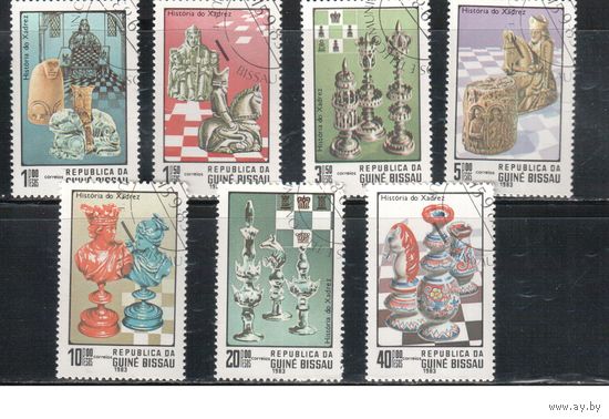Гвинея-Биссау-1983(Мих.674-680)  гаш. , Спорт, Шахматы (полная серия)
