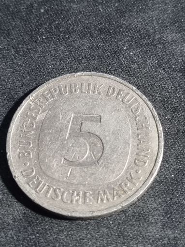Германия  5 марок 1989 D