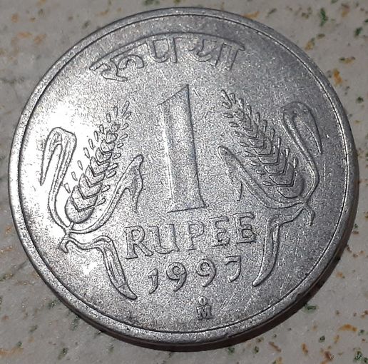 Индия 1 рупия, 1997"Mo" - Мехико (3-16-230)