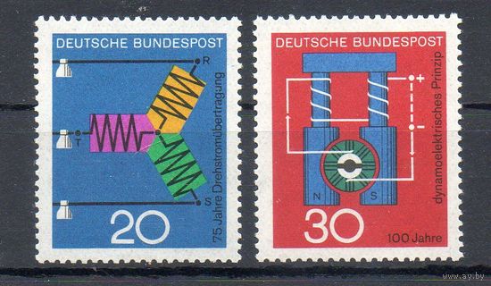 Научно-технический прогресс Германия 1966 год серия из 2-х марок