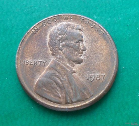 1 цент США 1987 г.в.